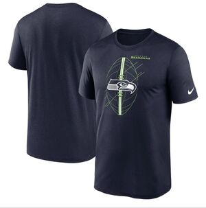 Seattle Seahawks Nike Legend Icon Performance Dri-Fit T-shirt in Navy (Size XXL)